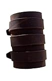 Leder Armband 10,0 cm breit Armschmuck Farbe dunkel braun Wickelarmb