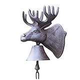 LJHU Schiffsglocke Antike Große Akzentglocke, Elch Ausgefallene und Verzierte Schwere Kreative Bastelglocke mit Zubehör, Traditionelle Atmosphäre für das Abendessen im H