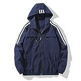 WAQD Herren Funktionsjacke Winterjacke Outdoorjacke Herren Softshelljacke Übergangsjacke Winddicht Wasserdicht Sportjacke Trekkingjacke Kapuze Freizeit Outdoor Herren Jacke Kapuze Dünne B