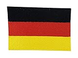 Deutschland Flagge Patch zum Aufbügeln | Bundeswehr Patches, Deutsche Fahne Bügelbild, Aufbügler, Germany Flag Aufnäher Finally H