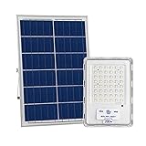 Solar Flutlicht Mit Fernbedienung 100W 200W 300W Wasserdicht，110LM/W 6500K，solarlampen Fuir AuBen Garten 96 Lampenperlen，intelligente Lichtsteuerung Solar Strahler B(Size:100W,Color:Solar-Flutlichter)