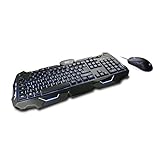 CSL Morpheus - Gaming Tastatur & Maus Set | LED-Beleuchtung | RGB | schwarz | QWERTZ-Tastenlayout | 2400 DPI