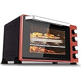 ZHZHUANG Küchen-Toaster-Ofen 45L-Elektroofen Mit Doppel-Kochplatte, Mehrfachkochfunktionen Grill, Einstellbare Temperaturregelung
