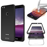 Urcover Huawei P10 Lite Touch Case 2.0' [Upgrade] 360 Grad Rundum-Schutz Full Cover [Unbreakable Case bekannt aus Galileo] Crystal Clear Full Body Case Handy-Tasche Grau Transp