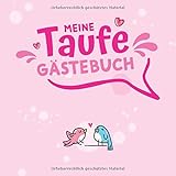 Meine Taufe I Gästebuch: Erinnerungsalbum & Taufgeschenk zum selbst gestalten und eintragen von Glückwünschen für Jungen zur Firmung & Kommunion | 100 Seiten | 21x21 cm I Softcover I Vög