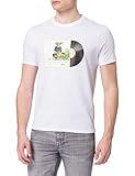 Armani Exchange Mens Organic and Recycled Cotton White Panda T-Shirt, L