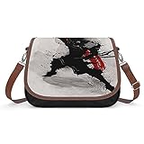 Japanische Samurai Bushido Frauen Vintage Taschen Handtasche Retro Schultertasche U