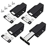 Drucktüröffner Push to Open Magnet Jiayi 4 Stück Schwerlast Schrank Türöffner Tip On Beschlag Möbel Schubladen Drucköffner Schranktür Öffner Magnetschnäpper Drucktüröffner Druckschnapper Schw