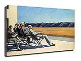 Edward Hopper People In The Sun Wandbild Leinwand Bilder Wohnzimmer Poster Wohnzimmer Wandbilder Kunstdruck Bilder Schlafzimmer bereit zu hängen (70x105cm (28x41inch), gerahmt)