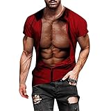 Xiart T-shirt Herren Weiß Hochwertige Pullover Bluse Mode Sweatshirt Bluse Kurze Ärmel Sommerbluse Casual Kurzarm Tee Tops All Match Tunika Short Sleeve Top