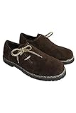 Edelnice Trachtenmode Herren Trachten Leder Haferlschuhe nougatbraun Gr. 40-47 (40)