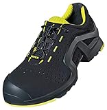 Uvex Sicherheitshalbschuh/Arbeitsschuh 8514 S1P, Schwarz/Lime, 44 EU