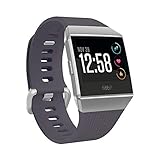 Fitbit Ionic Health & Fitness Smartwatch, Blau-Grau / Silbergrau,Einheitsgröß