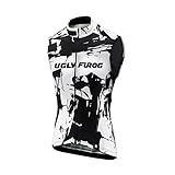 UGLY FROG Herren Frühling Ärmelloses Männer die Jersey Triathlon Vest Fahrradbekleidung Winter Thermal Warm Rennrad Radweste Besondere Desig