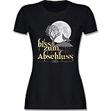 Abitur Abi & Abschluss 2021 Geschenke - Biss zum Abschluss 2021 - S - Schwarz - Abitur 2021 Geschenke - L191 - Tailliertes Tshirt für Damen und Frauen T-S