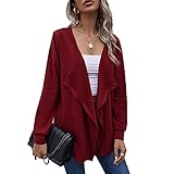 WAEKQIANG Neue Langarm-Strickjacke FüR Damen Einfarbig Oben DüNner M