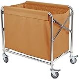 BNxyl Sundries Korb Oxford-Stoff-Tasche Trolley Faltbare Wäsche Sorting Wagen mit Abnehmbarer Tasche auf Rädern Wag