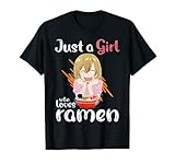 Kawaii Anime Girl Eating Ramen Japanese Noodle Anime T-S