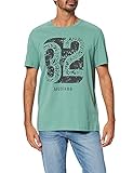 MUSTANG Herren Alex C Print T-Shirt, Grasgrün 6398, XL