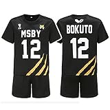 TTIK Anime-Haikyuu!! Cosplay Kostüm MSBY Schwarze Wölfe Mann Volleyball-Trikot 12# 13# 15# 21# Sportbekleidung Halloween C