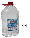 20 Liter Destilliertes Wasser (4 Kanister mit je 5 Litern)