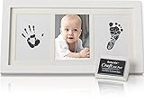 Baby Handabdruck Fußabdruck Lehm Fussabdruck Set für Neugeborene und Kleinkinder, Baby Geschenk Mädchen Personalisierte Andenken,Baby Kinderzimmer Dekor, Einzigartige Andenk