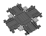 Brigamo Schienen Kreuzung für Bausteine Eisenbahnen, 42 TLG. Klemmbausteine S