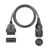 WYJ Kabel Fit für BMW Motorräder Motobikes ICOM D 10 Pin Kabel ICOM-D Fit für BMW Auto Moto OBD 2 OBD2 Connector ODB2 Scanner Verlängerungskabel Automotive-Diagnosekabel (C