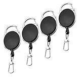 Schlüsselkette Retractable Heavy Duty Taste Rollenschlüssel Rückstoß Ziehen Abzeichen Rolle Schlüsselanhänger Heavy-Duty Retractable Schlüsselanhänger Einziehbare Abzeichen Rollenclip Für I