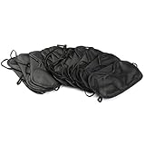 10 Augenmasken zum Schalfen Schlafmasken Schlafbrillen in Schwarz (10 eye mask)