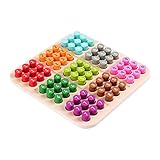 sharprepublic Holz-Sudoku-Puzzle-Brettspiel, traditionelles Mini-Mathe-Spielzeug denken, buntes pädagogisches mit Zahlen-Desktop-Spiel für Aktivität, Reisen,