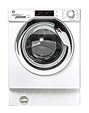 Hoover H-WASH&DRY 300 PRO HBDO485TAMCE/1-S Waschmaschine, integriert, 8 kg + 5 kg, 1400 U/min, Inverter-Motor, WLAN, Zyklen Extra Care, All in One 59, Weiß, Klasse AD