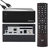 VU Zero 4K - UHD HDR Sat Receiver mit 1x DVB-S2X Tuner, E2 Linux Smart Receiver, YouTube, CI + Kartenleser, Media Player, HbbTV Mediathek, USB, Vu+ Zero 4K 1TB HDD PVR Kit + EasyMouse HDMI-Kab