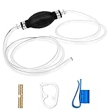 8mm Handpumpe, Benzin Absaugpumpe mit 2M Schlauch, Universal Hand Kraftstoff Umfüllpumpe, Handpumpe Wasser Diesel Öl Flüssigkeits Benzin für Kraftstoffe, Auto, Boot Kart, Kleintrak