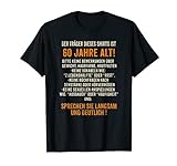 Geschenk zum 60. Geburtstag: Traeger 60 lustiges T-Shirt T-S