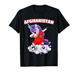 Dabbing Unicorn Fußball Afghanistan Football T-S