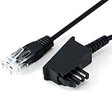 CSL - 3m TAE Anschlusskabel Router DSL VDSL - RJ45 Westernstecker zu TAE F Stecker - VDSL - DSL - direkter Anschluss von DSL Router an die TAE-D