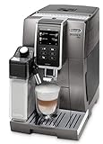 De'Longhi 370.95T Dinamica Plus ECAM 370.95.T Kaffeevollautomat mit LatteCrema Milchsystem, Cappuccino & Espresso, 3,5 Zoll TFT Touchscreen Farbdisplay und App-Steuerung, Kaffeekannen-Funktion,