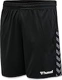 Hummel Herren Hmlauthentic Poly Shorts, Black/White, L EU