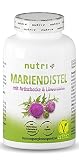 Mariendistel Artischocke Löwenzahn Komplex - hochdosiert + vegan mit Silymarin und Cynarin - Mariendistel-Kapseln mit Mariendistelextrakt Artischockenextrakt Löwenzahnextrak