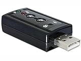 USB 2.0 Soundkarte mit optischem SPDIF/Stereo Ausgang und Stereo Line-In/Mikrofon Eingang - kompatibel mit Windows, Mac OS, Linux, Raspberry