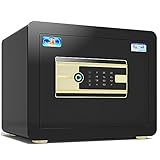 Yuanoo Safe - Fingerprint Passwort Safe, Legierungsstahl, Doppelt Intelligenter Alarm, Große Kapazität, Flachtürschlitz/B / 38Cm30Cm30Cm/a/38Cm30 Cm30 C