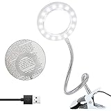 LED Lupenleuchte 8X Tageslicht Lupenlampe Tischlupe mit Klemme USB Tischklemme Lupenleuchte Lupe mit LED für Handwerkliche Arbeiten Lesen Arbeit Nähen Hobbys Sehschw