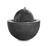 Kiom Gartenbrunnen Kugelbrunnen FoBall Darkgrey 10873