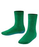 FALKE Unisex Kinder Catspads K HP Hausschuh-Socken, Blickdicht, Grün (Grass Green 7290), 39-42