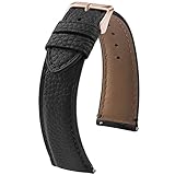 Fullmosa Uhrenarmband 20mm für Samsung Gear S2 Classic/Samsung 42mm 40mm/Amazfit Bip/Garmin vivoactive 3, Lederarmband 20mm, Schwarz + Rosenpulvere S