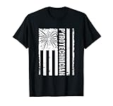 Pyrotechniker USA Amerikanische Flagge Feuerwerk Techniker Pyro T-S