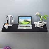 YVX Wandklapptisch Schreibtischklappbarer einfacher Computertisch Klappwandtisch stabile robuste Konstruktion Wandarbeitstisch Bürotisch-L60 & mal; W50cm Schw