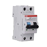 ABB DS201A-B16 DS201A-B16/0,03 FI/LS-Schalter 6kA, 1P+N, Typ A, B 16, 30mA, grau, 2 TE