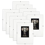 Postergaleria Bilderrahmen Rahmenlos | 10x15cm | Set 10 Stück | Acrylglas | mit Clips | Bildhalter für Fotos Poster | Plakatrahmen | viele Größen | gut für Wohnzimmer, Esszimmer, Kü